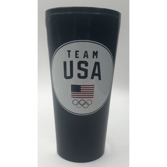 Corkcicle Team USA 16oz. Circle Badge Stainless Steel Tumbler Flag Olympics - Picture 1 of 12